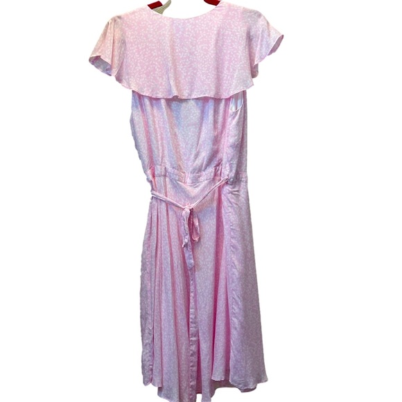 Draper James RSVP Ruffle Wrap Dress in Pink & white Floral Size XL Pastel NWOT - Picture 2 of 5